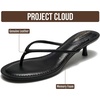image:imageProject Cloud 100 Genuine Leather Fashion Kitten Heels for Women MangoBlack