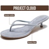 image:imageProject Cloud 100 Genuine Leather Fashion Kitten Heels for Women MangoBlue