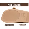 image:imageProject Cloud 100 Genuine Leather Flat Womens Sandals Slides for WomenBeige Suede