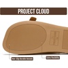 image:imageProject Cloud 100 Genuine Leather Flat Womens Sandals Slides for WomenChestnut Suede