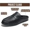 image:imageProject Cloud 100 Genuine Leather Penny Loafers for Women FootwearBlack Leather