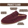 image:imageProject Cloud 100 Genuine Leather Penny Loafers for Women FootwearBurgundy Suede