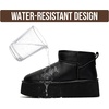 image:imageProject Cloud 100 Genuine Leather Platform Ankle Boots for WomenBlack Leather
