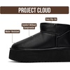 image:imageProject Cloud 100 Genuine Leather Platform Ankle Boots for WomenBlack Leather