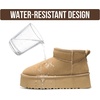 image:imageProject Cloud 100 Genuine Leather Platform Ankle Boots for WomenBone Suede