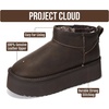 image:imageProject Cloud 100 Genuine Leather Platform Ankle Boots for WomenBrown Distressed