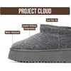 image:imageProject Cloud 100 Genuine Leather Platform Ankle Boots for WomenDark Grey Flannel