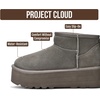 image:imageProject Cloud 100 Genuine Leather Platform Ankle Boots for WomenGrey