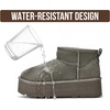 image:imageProject Cloud 100 Genuine Leather Platform Ankle Boots for WomenGrey