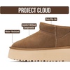 image:imageProject Cloud 100 Genuine Leather Platform Ankle Boots for WomenMocha Suede
