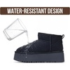 image:imageProject Cloud 100 Genuine Leather Platform Ankle Boots for WomenNavy Suede