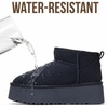 image:imageProject Cloud 100 Genuine Leather Platform Ankle Boots for WomenNavy Suede