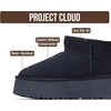 image:imageProject Cloud 100 Genuine Leather Platform Ankle Boots for WomenNavy Suede