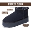 image:imageProject Cloud 100 Genuine Leather Platform Ankle Boots for WomenNavy Suede