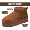 image:imageProject Cloud 100 Genuine Leather Platform Ankle Boots for WomenTobacco Suede