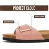image:imageProject Cloud 100 Genuine Leather Sandals Women Comfortable Womens SlidesIbiza  Coral