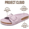 image:imageProject Cloud 100 Genuine Leather Sandals Women Comfortable Womens SlidesMykonos  Lilac