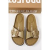 image:imageProject Cloud 100 Genuine Leather Sandals Women Comfortable Womens SlidesMykonos  Moss