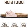 image:imageProject Cloud 100 Genuine Leather Sandals Women Comfortable Womens SlidesMykonos  Pink