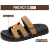 image:imageProject Cloud 100 Genuine Leather Sandals Women amp Slides for Women MayvyChestnut