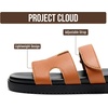 image:imageProject Cloud 100 Genuine Leather Sandals Women amp Slides for Women MayvyCognac