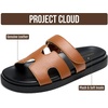 image:imageProject Cloud 100 Genuine Leather Sandals Women amp Slides for Women MayvyCognac