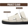 image:imageProject Cloud 100 Genuine Leather Sandals Women amp Slides for Women MayvyLight Grey