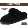 image:imageProject Cloud 100 Genuine Leather Shearling Slippers for Women Cozy HedyBlack
