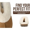 image:imageProject Cloud 100 Genuine Leather Shearling Slippers for Women Cozy HedyChestnut