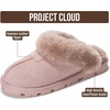 image:imageProject Cloud 100 Genuine Leather Shearling Slippers for Women Cozy HedyDusty Pink Suede
