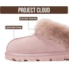 image:imageProject Cloud 100 Genuine Leather Shearling Slippers for Women Cozy HedyDusty Pink Suede