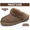 image:imageProject Cloud 100 Genuine Leather Shearling Slippers for Women Cozy HedyMushroom Suede