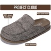 image:imageProject Cloud 100 Genuine Leather Slip On Womens Clogs 2026 FoamyTaupe Wool