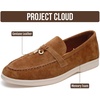image:imageProject Cloud 100 Genuine Leather Slipon Casual Loafers for WomenBrown Suede