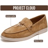 image:imageProject Cloud 100 Genuine Leather Slipon Casual Loafers for WomenChestnut Suede