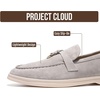 image:imageProject Cloud 100 Genuine Leather Slipon Casual Loafers for WomenGrey Suede