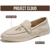 image:imageProject Cloud 100 Genuine Leather Slipon Casual Loafers for WomenLight Sand Suede