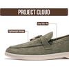 image:imageProject Cloud 100 Genuine Leather Slipon Casual Loafers for WomenOlive Suede