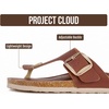image:imageProject Cloud 100 Genuine Leather Thong Sandals amp Flip Flops for WomenBrown  Bigger Buckle