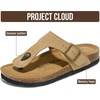 image:imageProject Cloud 100 Genuine Leather Thong Sandals amp Flip Flops for WomenChestnut