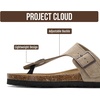 image:imageProject Cloud 100 Genuine Leather Thong Sandals amp Flip Flops for WomenTaupe Suede