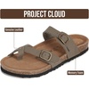 image:imageProject Cloud 100 Genuine Leather Womens Sandals Slides for Women Lian