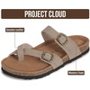 image:imageProject Cloud 100 Genuine Leather Womens Sandals Slides for Women LianBeige