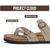 image:imageProject Cloud 100 Genuine Leather Womens Sandals Slides for Women LianBeige