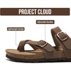 image:imageProject Cloud 100 Genuine Leather Womens Sandals Slides for Women LianTan