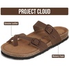image:imageProject Cloud 100 Genuine Leather Womens Sandals Slides for Women LianTan Distressed Leather
