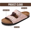 image:imageProject Cloud 100 Genuine Leather Womens Sandals Slides for Women VenitaBaby Pink Leather