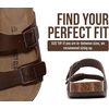 image:imageProject Cloud 100 Genuine Leather Womens Sandals Slides for Women VenitaBrown Distressed