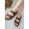 image:imageProject Cloud 100 Genuine Leather Womens Sandals Slides for Women VenitaTan