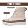 image:imageProject Cloud 100 Genuine Leather Womens Snow Boots Waterproof LeonoraGrey